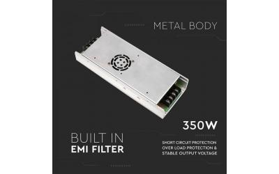 Napájecí adaptér kovový SLIM 350 W 12 V IP20