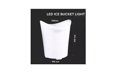 Nabíjecí zahradní dekorativní svítidlo RGB kbelík na led 29x33 cm IP54