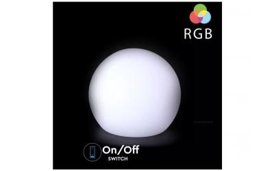 Nabíjecí zahradní dekorativní svítidlo RGB koule prúměr 40 cm cm IP65