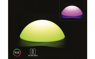 Nabíjecí zahradní dekorativní svítidlo RGB koule prúměr 50 cm cm IP54