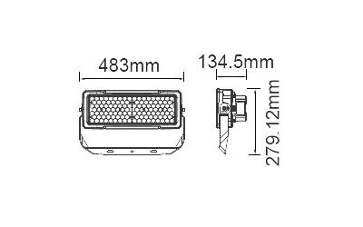 Profesionální LED reflektor 250 W 120 lm/W denní bílá MEANWELL s 5-letou zárukou 60°