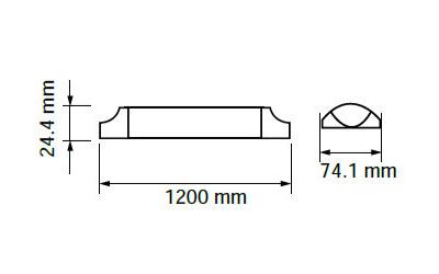 LED lineární svítidlo 120 cm 30 W denní bílá s 5-letou zárukou a vysokým výkonem