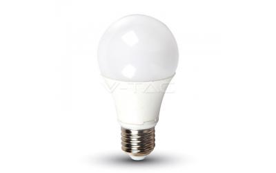 LED žárovka E27 9 W teplá bílá plastová