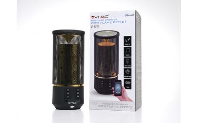 Bluetooth přenosný reproduktor FLAME černý 2 x 3 W