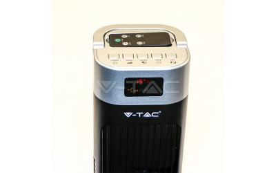 Ventilátor stojanový 120 cm 55 W s dálovým ovládáním černý