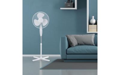 Stojanový ventilátor 40 W bílý