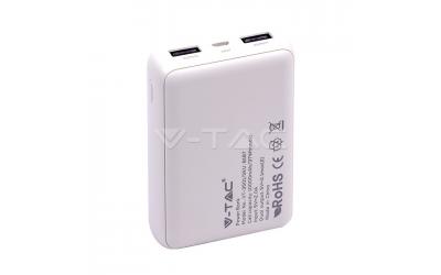 Powerbanka 10000 mAh bílá s displejem