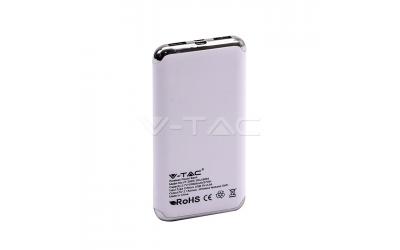 Powerbanka 10000 mAh bílá s bezdrátovým nabíjením