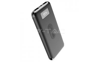 Powerbanka 10000 mAh černá s bezdrátovým nabíjením