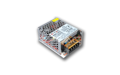 Kovový napájecí adaptér pro LED pásky 25 W, krytí IP20