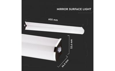 LED zrcadlové svítidlo chromové 10 W denní bílá IP44