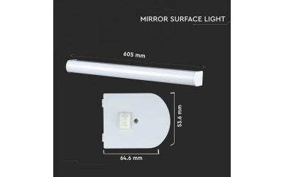 LED zrcadlové svítidlo bílé 10 W denní bílá IP44