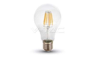 LED filament žárovka E27 8 W teplá bílá