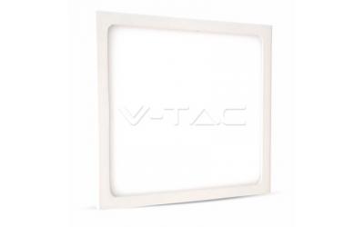 LED panel přisazený 12 W SLIM studená bílá čtvercový bílý
