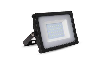 LED reflektor SLIM SMD 30 W, teplá bílá, černé tělo