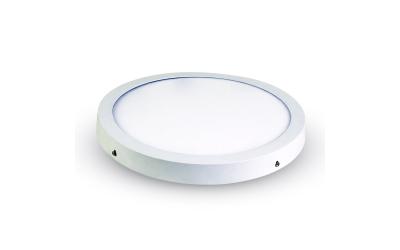 LED přisazený panel kruhový 48 W teplá bílá bílý hliník