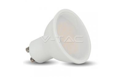 Bodová LED žárovka GU10 3W teplá bílá, bílé tělo, 110°