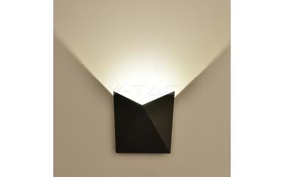 LED venkovní nástenné svítidlo TRIANGLE 5 W teplá bílá černé