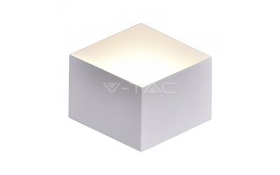 LED nástenné svítidlo kocka bílá 3 W denní bílá