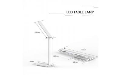 LED stolní lampička s bezdrátovou nabíječkou 5 W měnitelná barva světla stmívatelná bílá