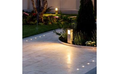 LED betonová zahradní lampa 12 W 3000K světlá