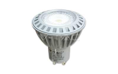 Bodová LED žárovka GU10 6W studená bílá 110° COB