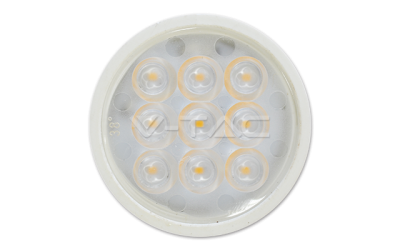 Bodová LED žárovka GU10 3W teplá bílá 38°ozdobní difuzor