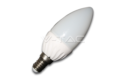 LED žárovka svíčka E14 4 W studená bílá plast