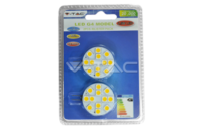 Bodová LED žárovka G4 jednostranní s výkonem 2,5 W, teplá bílá, blister 2-pack