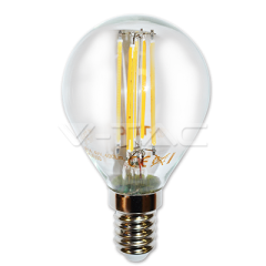 LED žárovka filament E14 hruška 4W teplá bílá sko