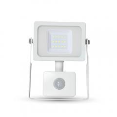 LED reflektor se senzorem 10 W studená bílá bílý