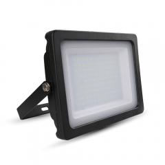 LED reflektor SLIM SMD 100 W studená bílá černý