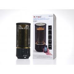 Bluetooth přenosný reproduktor FLAME černý 2 x 3 W