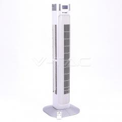 Ventilátor stojanový 90 cm 55 W s dálovým ovládáním bílý