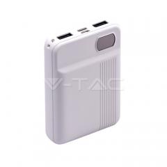 Powerbanka 10000 mAh bílá s displejem