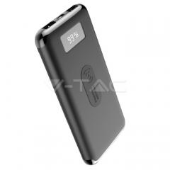 Powerbanka 10000 mAh černá s bezdrátovým nabíjením