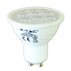 Bodová LED žárovka GU10 3W teplá bílá 38°ozdobní difuzor