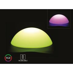 Nabíjecí zahradní dekorativní svítidlo RGB koule prúměr 50 cm cm IP54