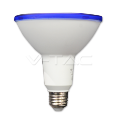LED žárovka E27 PAR38 15 W s krytím IP65 modrá