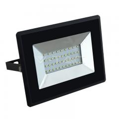 LED reflektor 30 W teplá bílá černý