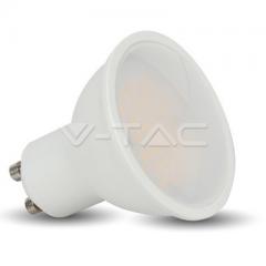 Bodová LED žárovka GU10 3W studená bílá, bílé tělo, 110°