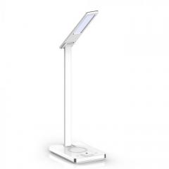 LED stolní lampička s bezdrátovou nabíječkou 5 W měnitelná barva světla stmívatelná bílá